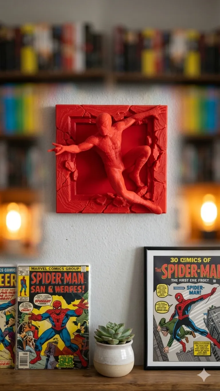 Esculturas de Parede 3D – Coleção Marvel