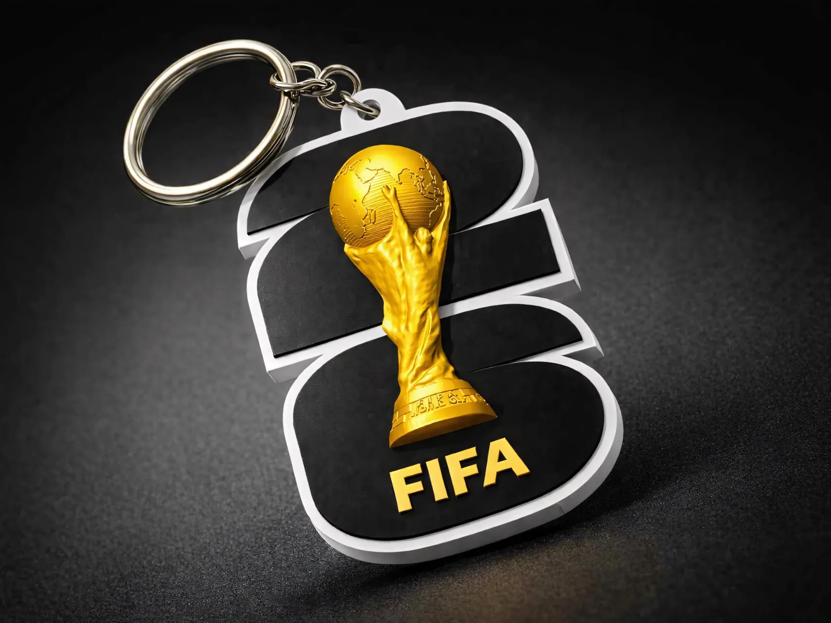 Porta-chaves Mundial 2026 Giratorio