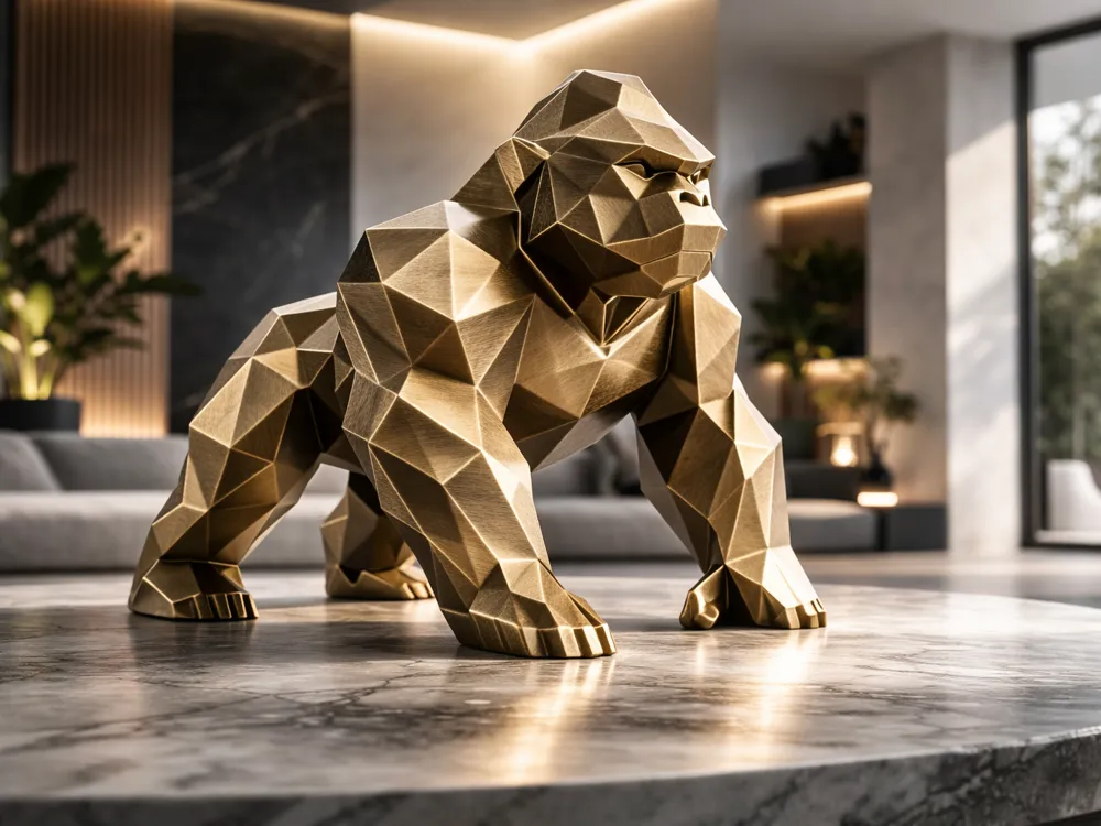 Estatueta Gorilla Geometrica